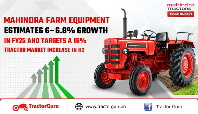 Mahindra Farm Equipment Projects 6-6.8% FY25 Growth, Aims for 16% Tractor Market Surge in H2