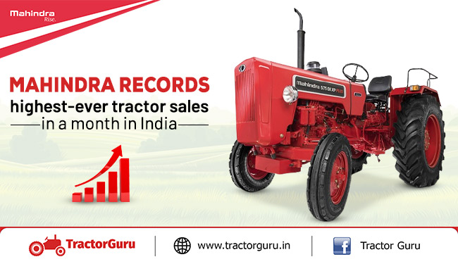 Mahindra records highest-ever tractor sales in a month in India