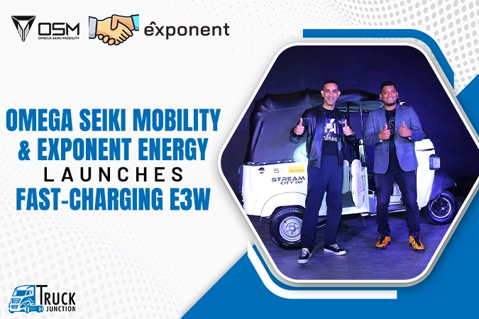 Omega Seiki Mobility & Exponent Energy Launches Fast-Charging E3W