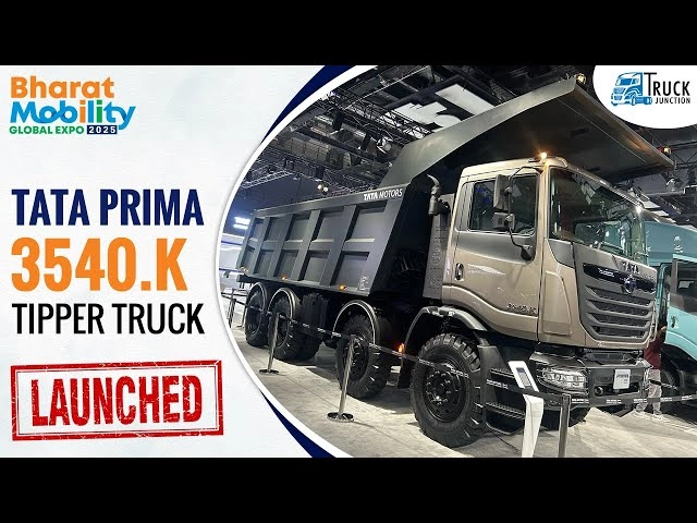 Tata Prima 3540.K Tipper Truck Launched | Bharat Mobility Expo 2025 | Tata 3540.K Truck Review